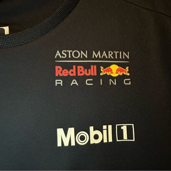 PUMA Red Bull Aston Martin Soccer Futbol Activewear Track Team Tee Shirt XS NWT - Picture 14 of 16